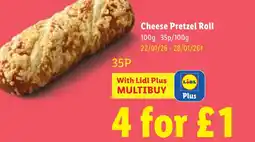 Lidl Cheese Pretzel Roll offer