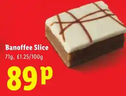 Lidl Banoffee Slice offer