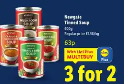Lidl Newgate Tinned Soup offer
