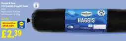 Lidl Donald & Sons XXL Scottish Haggis Chubb offer