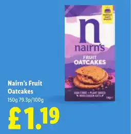Lidl Nairn's Fruit Oatcakes offer