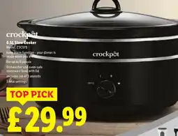 Lidl 6.5L Slow Cooker offer