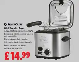 Lidl Silvercrest Mini Deep Fat Fryer offer