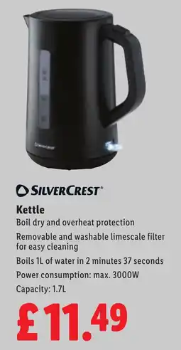 Lidl Silvercrest Kettle offer