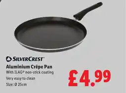 Lidl Silvercrest Aluminium Crêpe Pan offer
