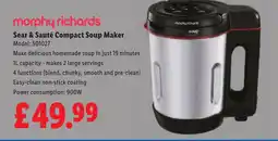 Lidl Sear & Sauté Compact Soup Maker offer