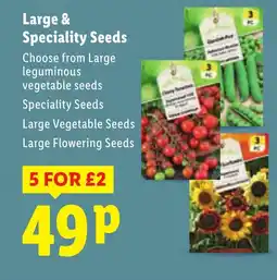 Lidl Large & Speciality Seeds offer