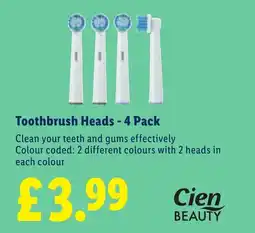 Lidl Toothbrush Heads - 4 Pack offer