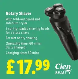 Lidl Rotary Shaver offer