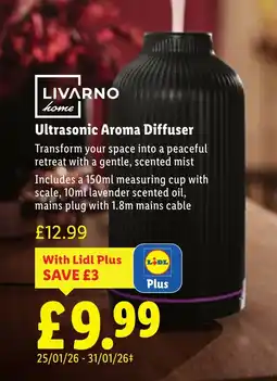 Lidl Ultrasonic Aroma Diffuser offer