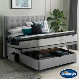 Costco Silentnight Ottoman Divan Base with Bloomsbury Headboard in 4 Colours & 3 Sizes offer