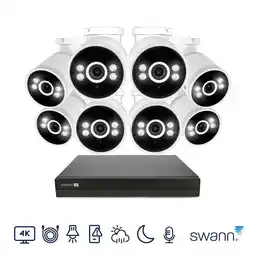 Costco Swann 4K NVR 16 x Channel / 8 x NHD-ADVANXB Bullet Cameras with 2TB HDD SWNVK-16ADVANX8B-EU offer