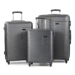 Costco Rock Pacific 3 Piece Hardside Luggage Set in 2 Colours offer