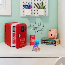 Costco Coca Cola 4L Mini Fridge 6 Can 12V Portable Cooler & Warmer In Red offer