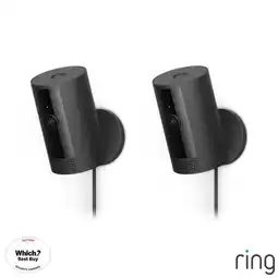 Costco Ring Wired Indoor Camera 2 Pack in Black offer
