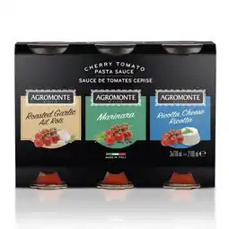 Costco Agromonte Cherry Tomato Pasta Sauce Variety Pack, 3 x 720g offer