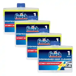 Costco Finish Lemon Sparkle Dishwasher Cleaner, 4 x 250ml offer