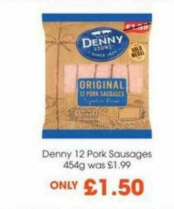 Centra Denny 12 Pork Sausages offer