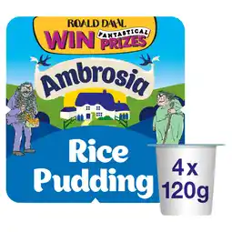 Iceland Ambrosia Rice Pudding 4 x 120g (480g) offer