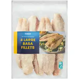 Iceland Iceland 4 Large Basa Fillets 600g offer