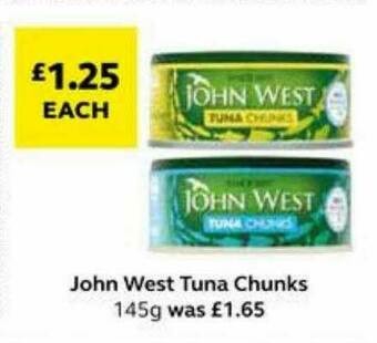 SuperValu John West Tuna Chunks offer