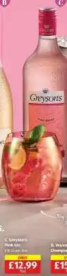 Aldi Greyson's Pink Gin offer