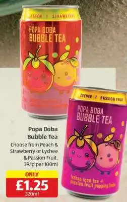 Aldi Popa Boba Bubble Tea offer