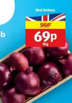 Aldi Red Onions offer