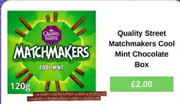 Morrisons Quality Street Matchmakers Cool Mint Chocolate Box offer