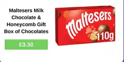 Morrisons Maltesers Milk Chocolate & Honeycomb Gift Box of Chocolates offer