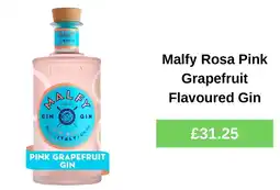 Morrisons Malfy Rosa Pink Grapefruit Flavoured Gin offer