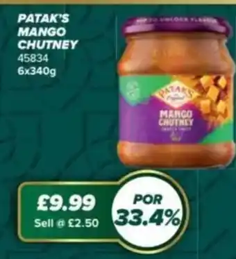Patak's mango chutney