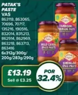 Bestway Patak's paste offer