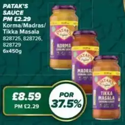 Bestway Patak's sauce offer