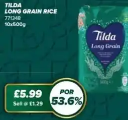 Bestway Tilda long grain rice offer