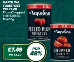 Bestway Napolina tomatoes Plum/Chopped offer