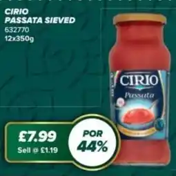Bestway Cirio passata sieved offer