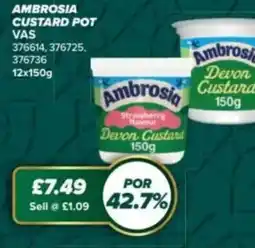 Bestway Ambrosia custard pot offer