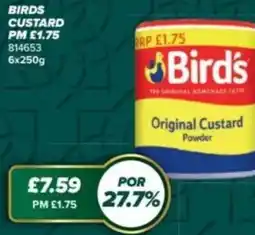 Bestway Birds custard offer