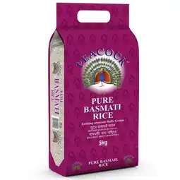 Costco Peacock Pure Basmati Rice, 5kg offer