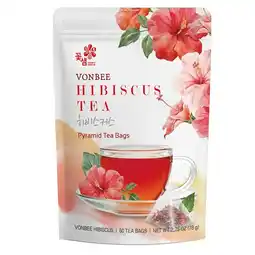 Costco Vonbee Hibiscus Pyramid Tea Bags, 60 Pack offer