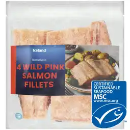 Iceland Iceland 4 Wild Pink Salmon Fillets 400g offer