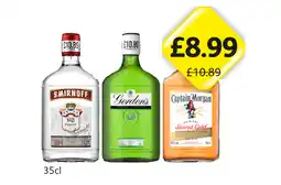 Londis Smirnoff, Gordon's, Captain Morgan Spiced Gold offer