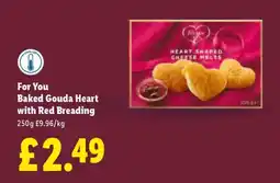 Lidl For You Baked Gouda Heart with Red Breading offer