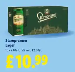 Lidl Staropramen Lager offer