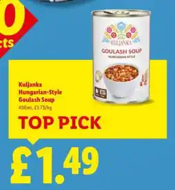 Lidl Kuljanka Hungarian Style Goulash Soup offer