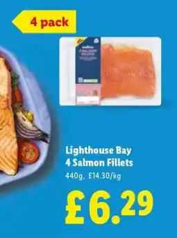 Lidl Lighthouse Bay 4 Salmon Fillets offer