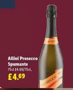 Lidl Allini Prosecco Spumante offer