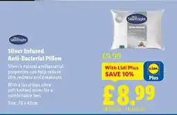 Lidl Silver Infused Anti-Bacterial Pillow offer
