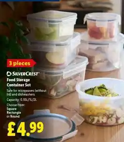 Lidl SilverCrest Food Storage Container Set offer